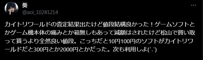 カイトリワールド 評判